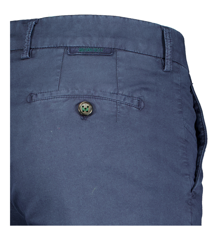 Donkerblauwe slim fit chino Morello Berwich