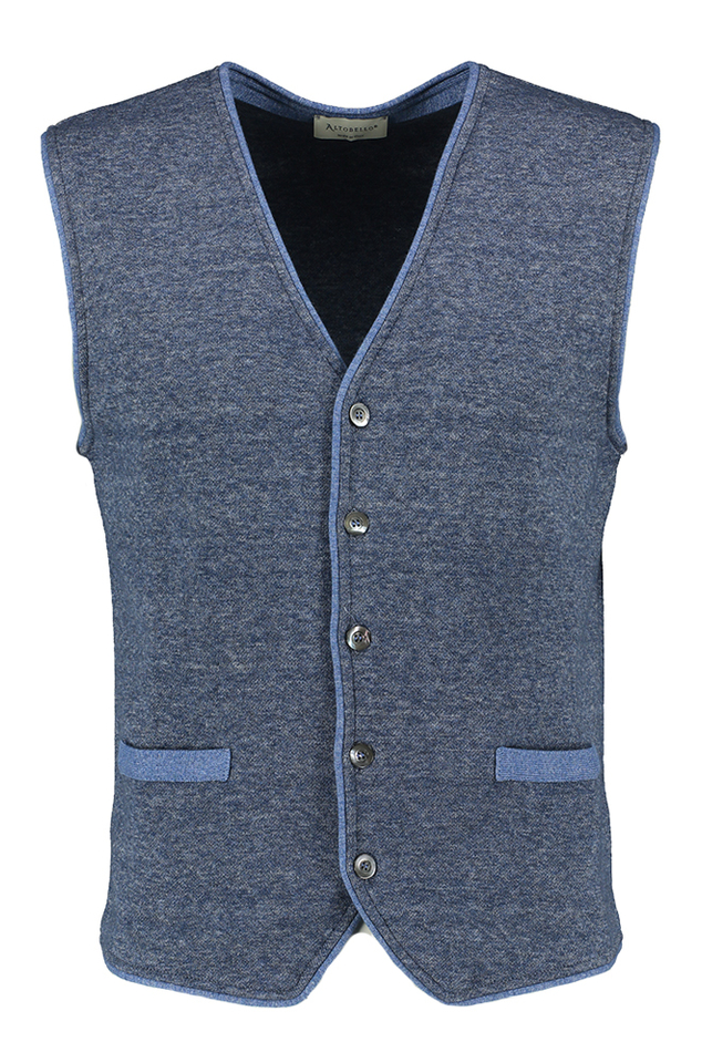 Blauwe Mouwloze gilet 