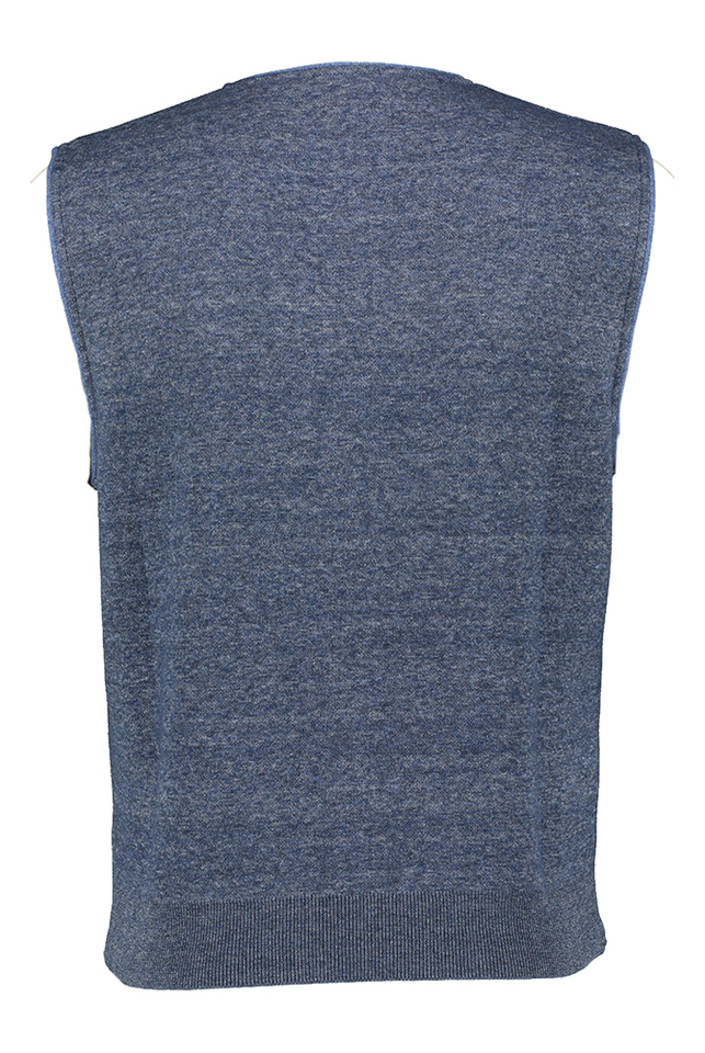 Blauwe Mouwloze gilet 