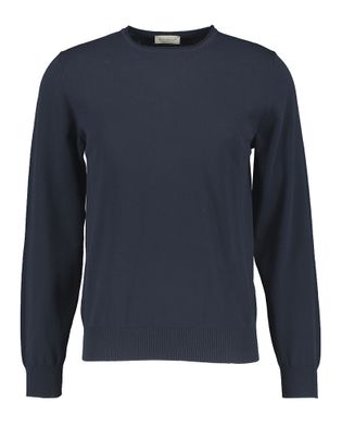 Altobello Donkerblauwe trui met ronde hals