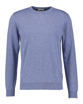 Blauwe trui met ronde hals Altobello