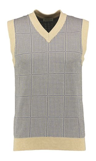 Beige geruite debardeur Altobello