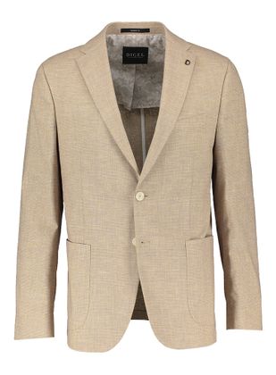 Digel Beige blazer met een fijne ruitmotief Sado Edward