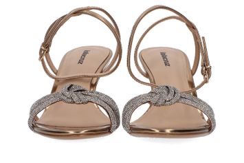 Gouden sandalen met strass Oro Lola Cruz 