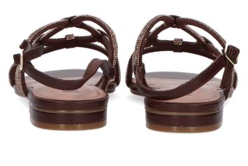 Marron sandalen met strass Bibi lou 