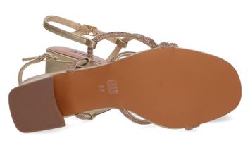 Oro sandalen met blokhak en strass Bibi Lou