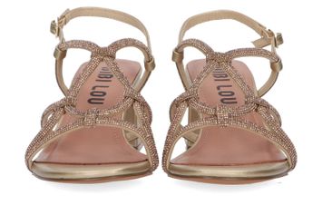 Oro sandalen met blokhak en strass Bibi Lou