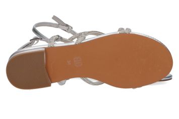 Plata sandalen met strass Bibi Lou