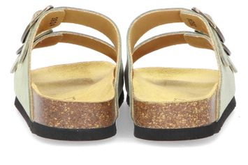 Kaki instappers in velours Josephine Scholl