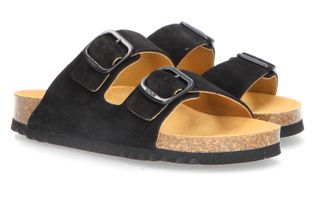 Scholl Iconic Zwarte instappers in velours Josephine Scholl