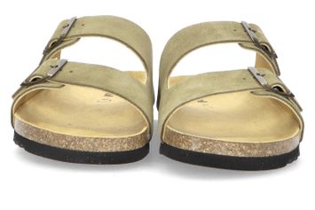 Kaki slippers in velours Julien Scholl