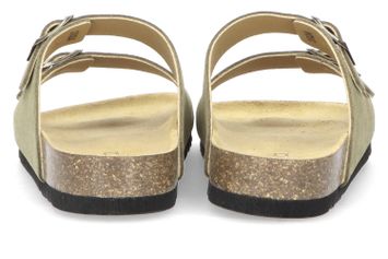 Kaki slippers in velours Julien Scholl