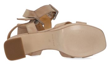 Taupe sandalen met blokhak Amouche Catwalk