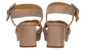 Taupe sandalen met blokhak Amouche Catwalk