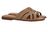 Zandkleurige slippers met goudkleurige studs Vlinder Catwalk