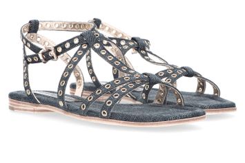 Blauwe sandalen in jeans Kennel + Schmenger