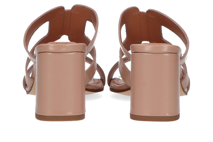 Laredo mousse naturale instappers met blokhak Triver Flight