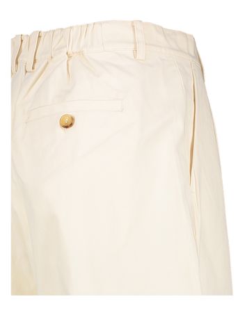 Ivoorkleurige oversized katoenen short Rue de Tokyo