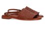 Cognac kleurige sandalen Hope Lizard Allan K