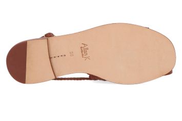 Cognac kleurige sandalen Hope Lizard Allan K