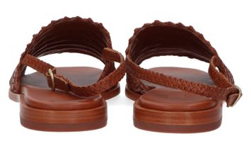Cognac kleurige sandalen Hope Lizard Allan K
