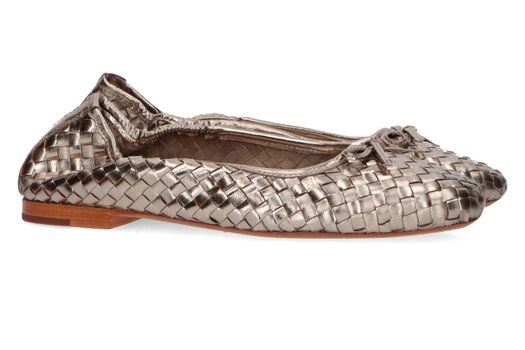 Bronskleurige geweven ballerina's Nola Allan K