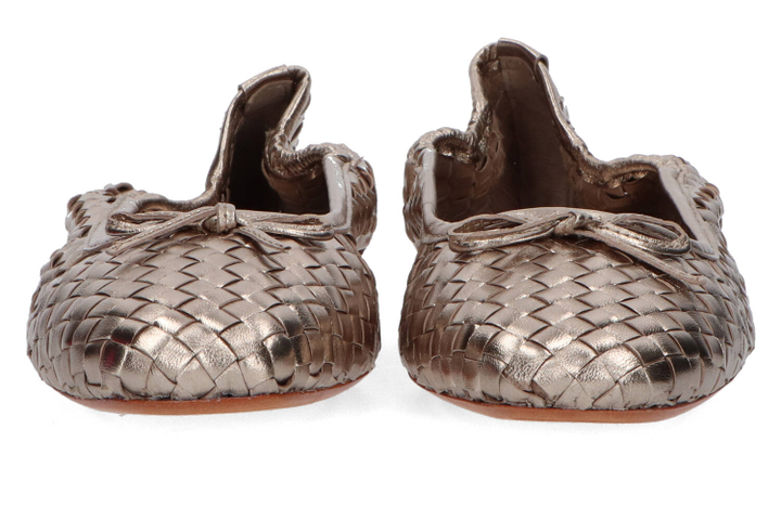 Bronskleurige geweven ballerina's Nola Allan K