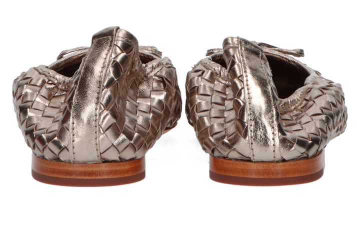 Bronskleurige geweven ballerina's Nola Allan K