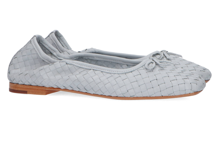 Lichtblauwe geweven ballerina's Nola Allan K