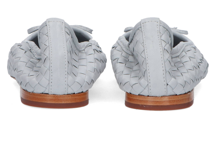 Lichtblauwe geweven ballerina's Nola Allan K