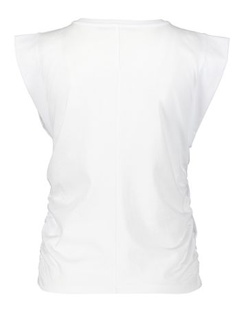 Witte t-shirt met strop aan de zijkant Homage