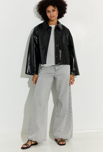 Grijze wide leg jeans Homage 