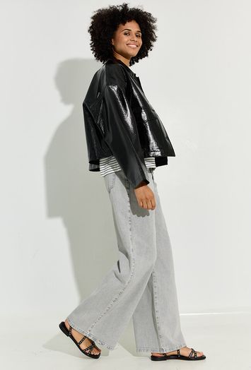 Grijze wide leg jeans Homage 
