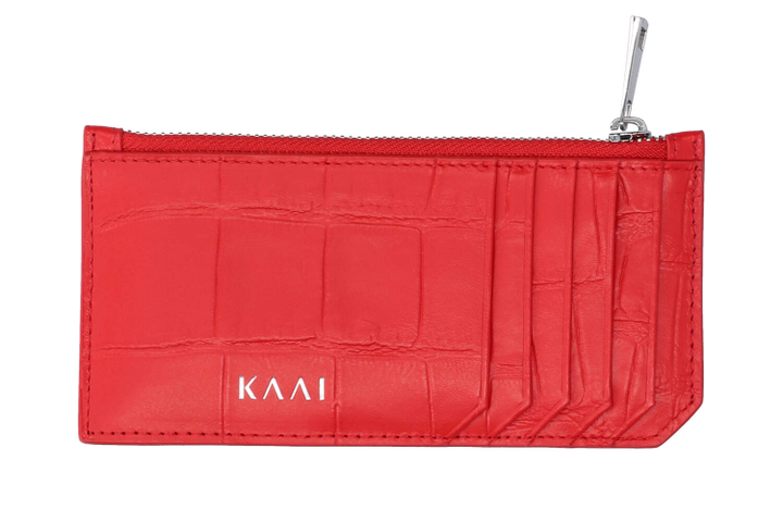 Roodkleurige kaarthouder Cardholder Kaai