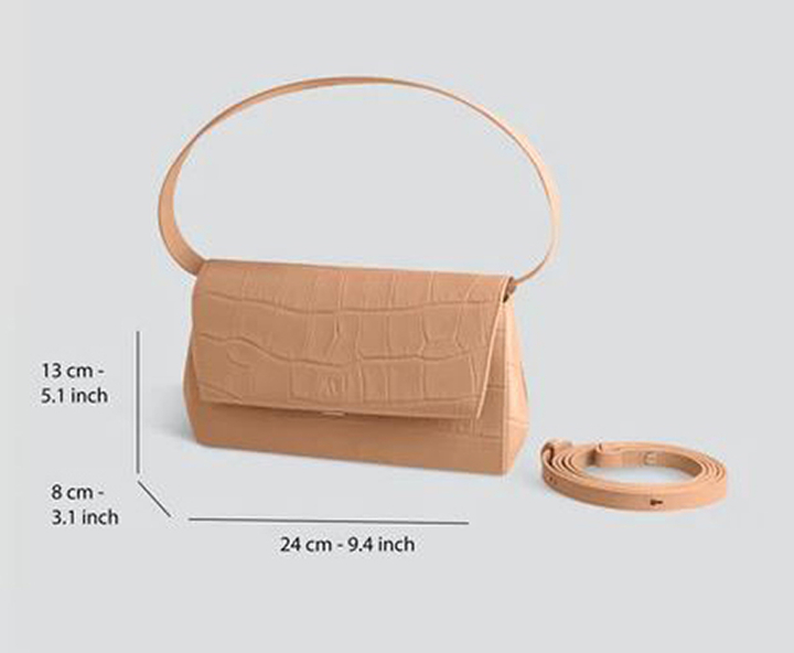 Cappuccino crocco clutch Kaai 
