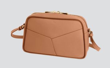 Almond Brown schoudertas Mini Bowler Kaai 