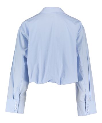 Lichtblauw katoenen ballon hemd Dandy Co'Couture