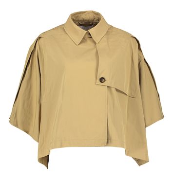 Bruinkleurige vest met vlindermouwen Francis Co'Couture
