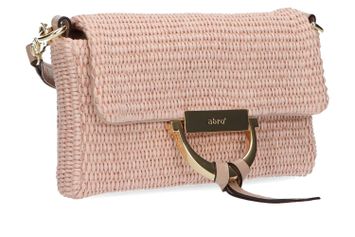 Rosa/gold geweven handtas Abro 