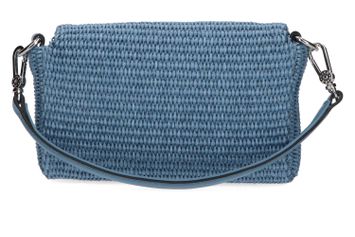 Light blue/nickel  geweven handtas Abro 