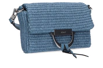 Light blue/nickel  geweven handtas Abro 