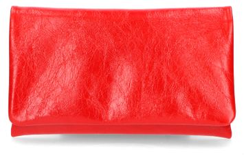 Roodkleurige glanzende clutch Abro