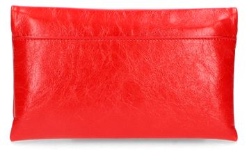 Roodkleurige glanzende clutch Abro