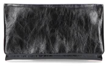 Zwarte glanzende clutch Abro