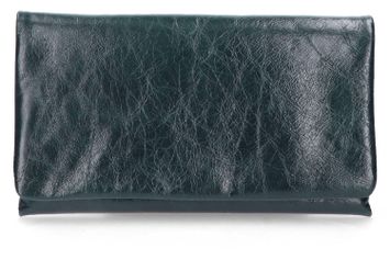 Donkerblauwe glanzende clutch Abro