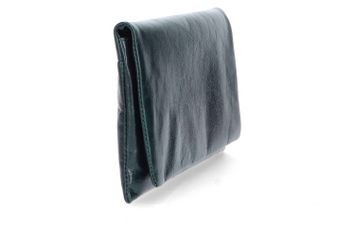 Donkerblauwe glanzende clutch Abro