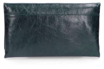 Donkerblauwe glanzende clutch Abro