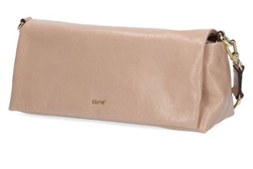 Zandkleurige handtas in lakleder Abro