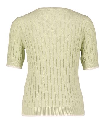 Lichtgroene pull met kabel Twinset 