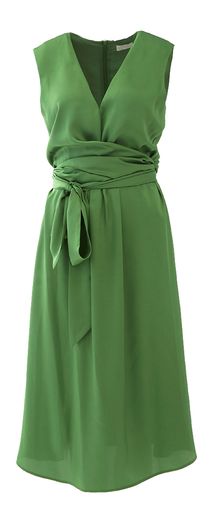 Smaragdgroene mouwloze jurk Liu Jo